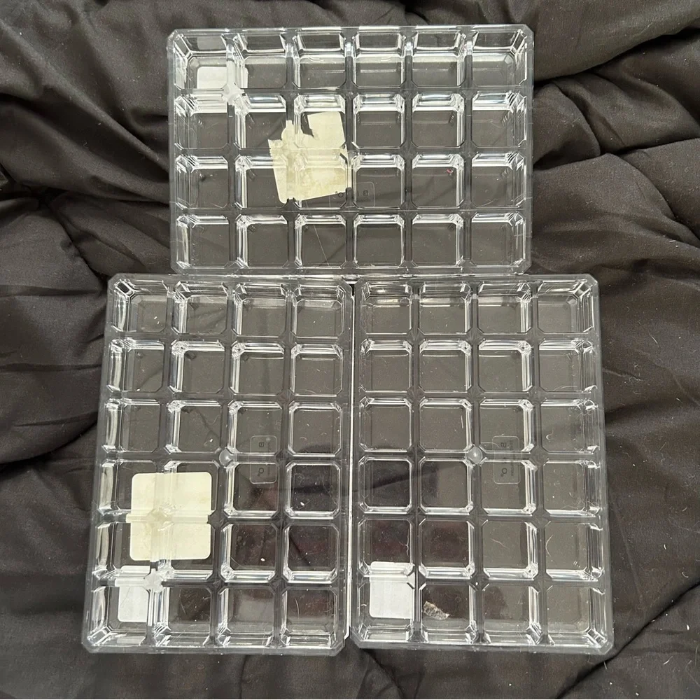 Set of 3 Bino acrylic lipstick organizers